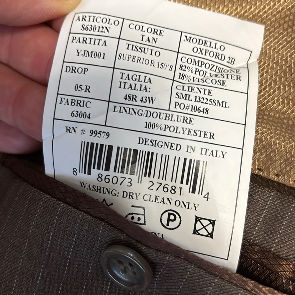 🔥BUNDLESALE Mens 48R Caravelli Italy Oxford sports coat suit jacket blazer